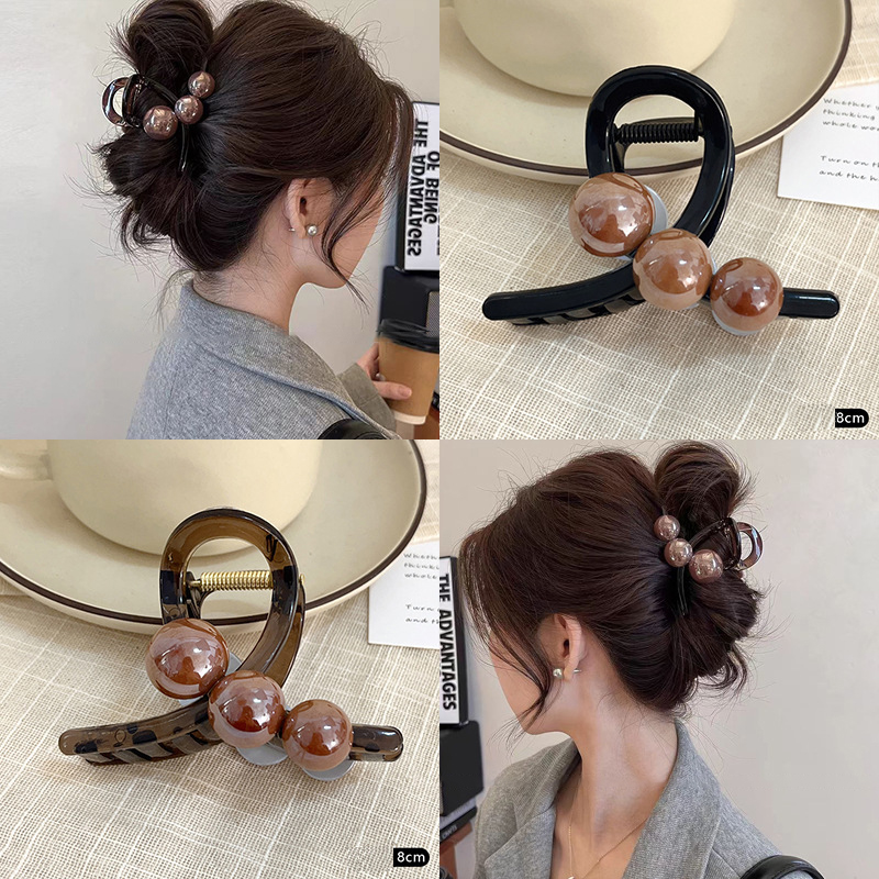 Hair Claw Clip Set - Zoete Elegante Parels Haar Klauw Krab