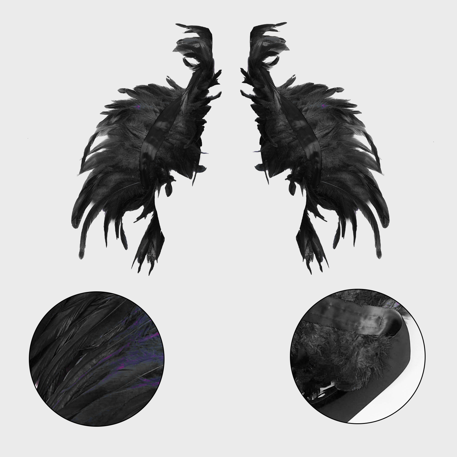 Women'S Accessories Amazon - Amazon Grensoverschrijdende gotische veren sjaal Halloween