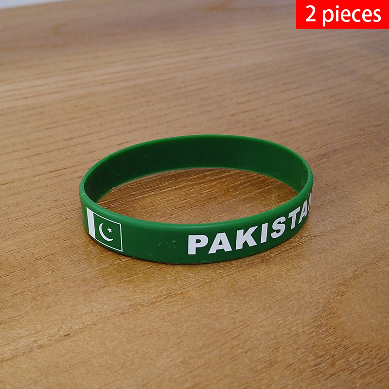 Women Accessories Pakistan - 2 Stuks Pakistan Nationale Vlag Polsbandjes
