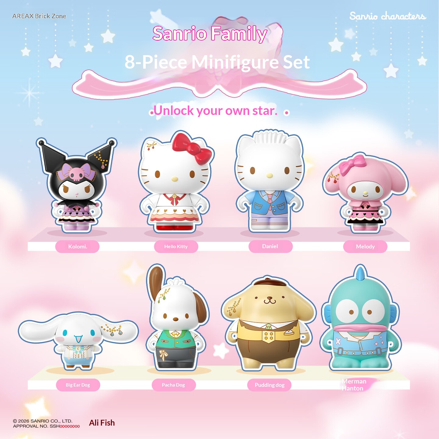 Women Accessories Gift Box - Areax Sanrio Characters Bouwstenen Blind Box