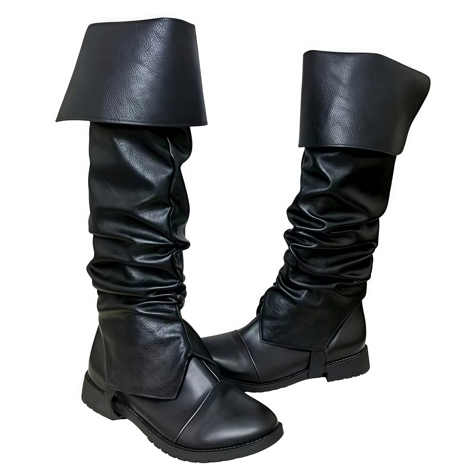 Women'S Viking Accessories - Middeleeuwse Piraat Boot Covers Volwassen Heren