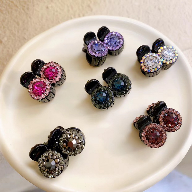 Hair Claw Clip Set - 2 stks/set schattige kleine kristal haarclip