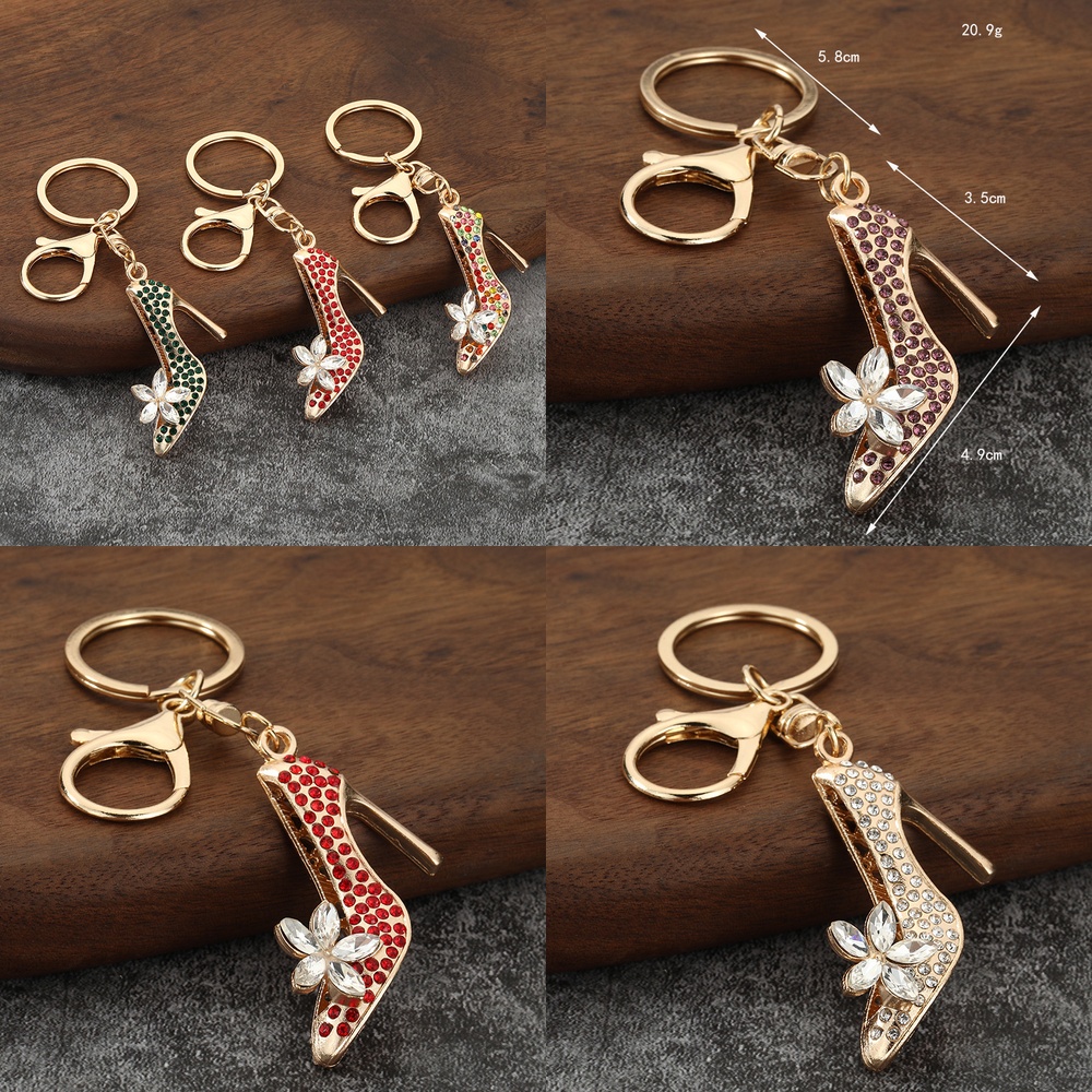 Women'S Accessories Amazon - Mode Rhinestone Kristal Hoge Hak Sleutelhanger