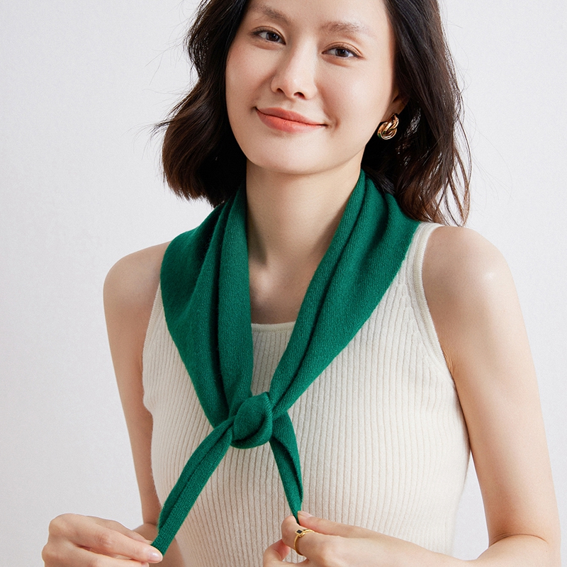Women'S Winter Accessories Set - Vrouwen 100% Geit Kasjmier Driehoek Sjaal