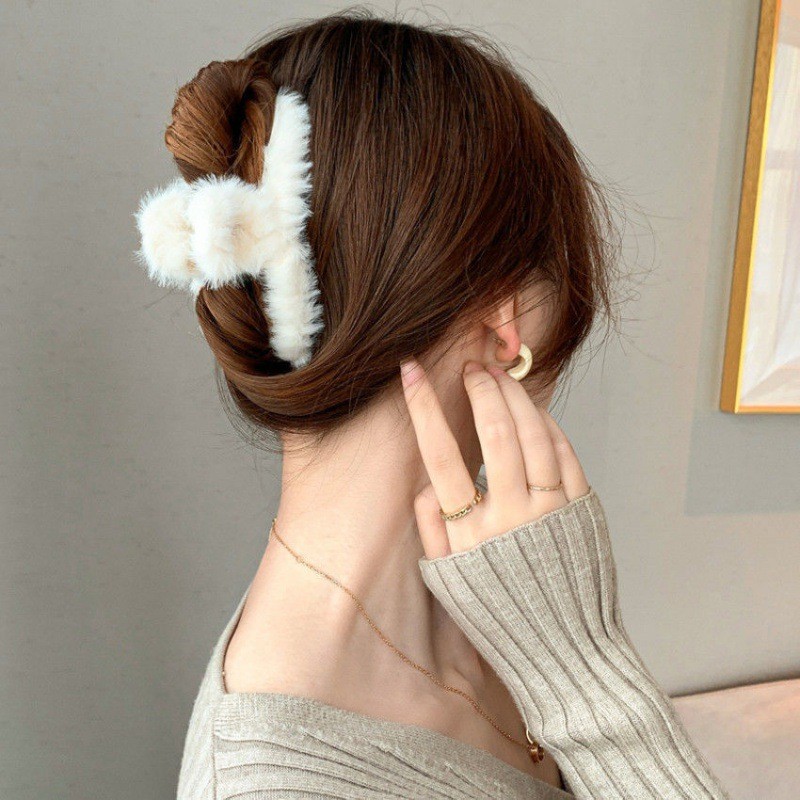 Pluizige Pluche Nepbont Grote  - Women'S Winter Accessories Set recensie en prijs