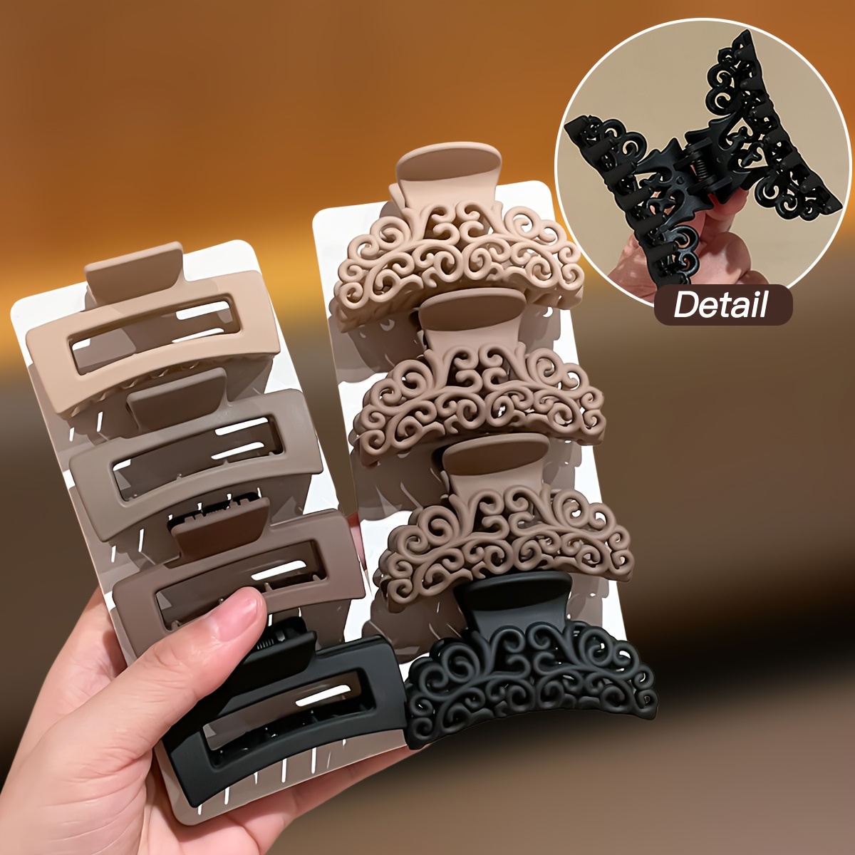 8 stuks vierkante haarklemmen  - Hair Claw Clip Set recensie en prijs