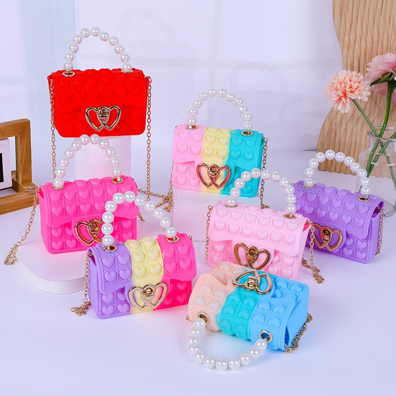 Silicone Love Bubble Jelly Bag - Wallet Chain Bag recensie en prijs