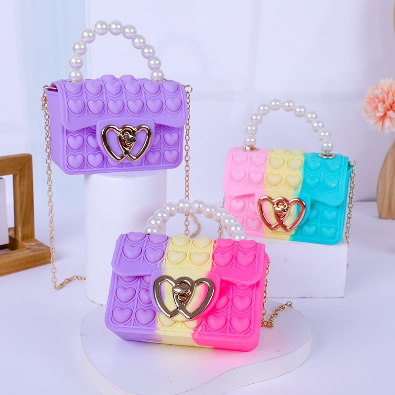 Silicone Love Bubble Jelly Bag - Wallet Chain Bag recensie en prijs