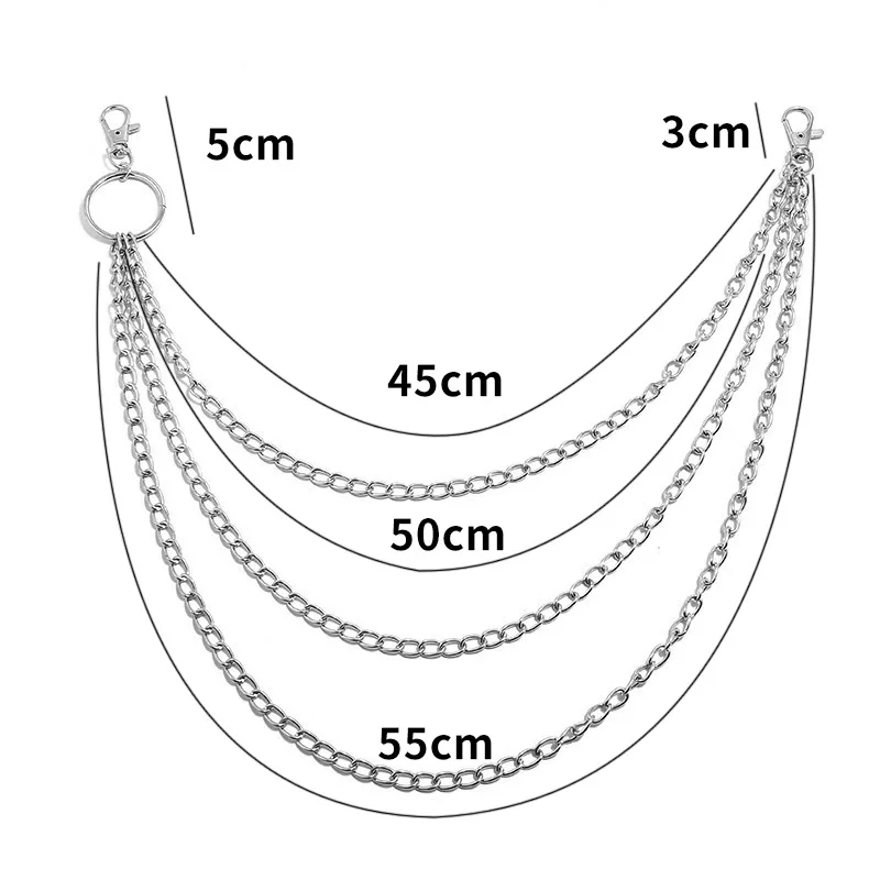Laag metalen riemketting Punk  - Wallet Chain Bag recensie en prijs