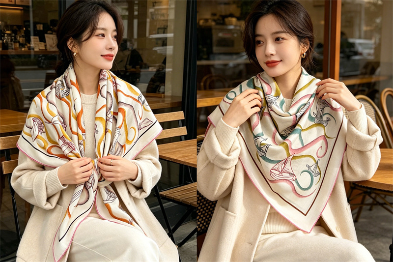 Dubbelzijdige 135CM Sjaal Luxe - Women'S Winter Accessories Set recensie en prijs