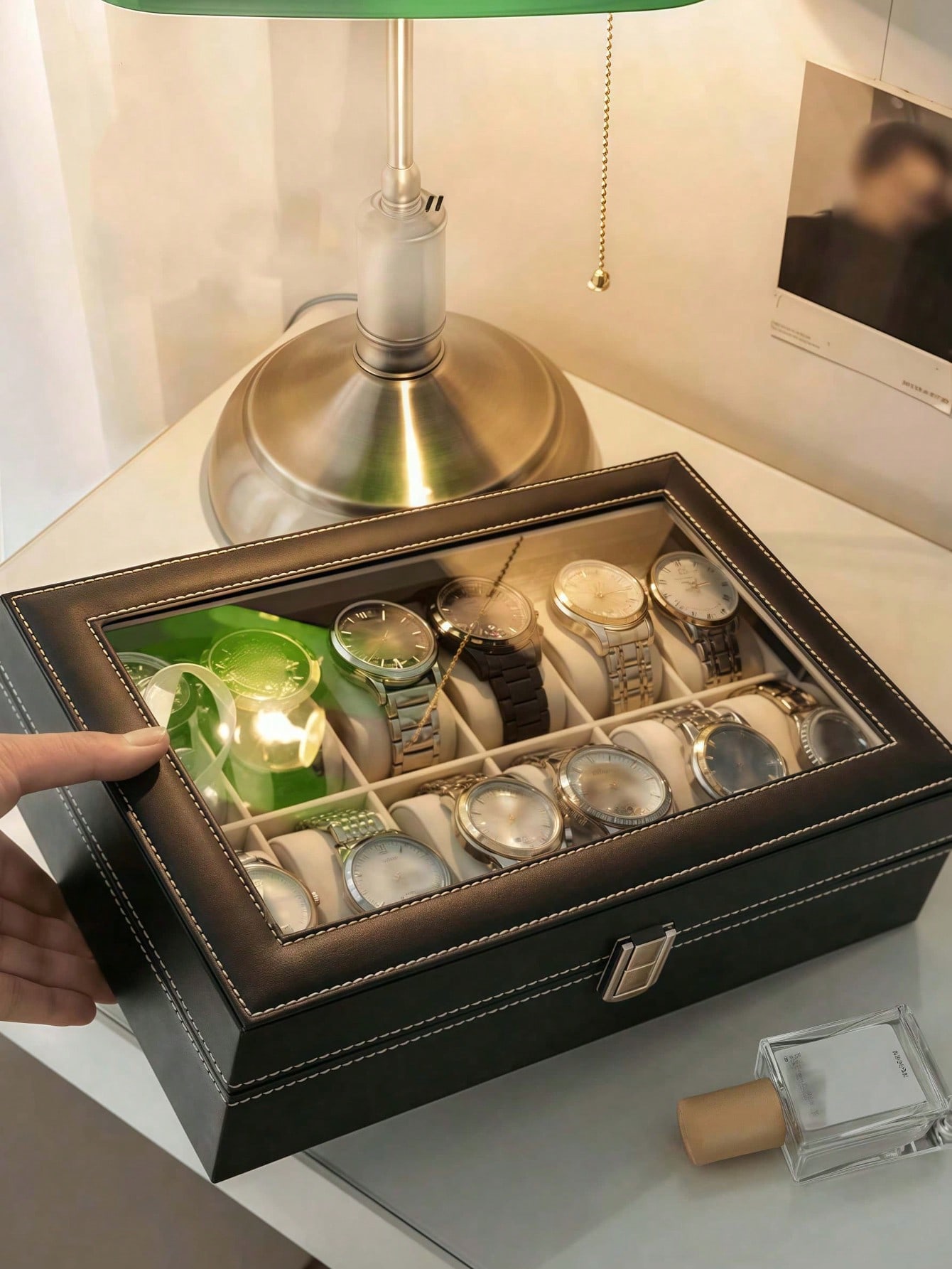 Leren horlogedoos met slot, gr - Women Accessories Gift Box recensie en prijs