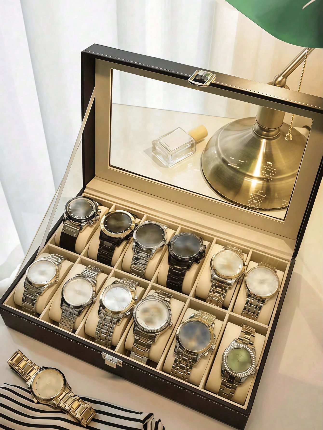 Leren horlogedoos met slot, gr - Women Accessories Gift Box recensie en prijs