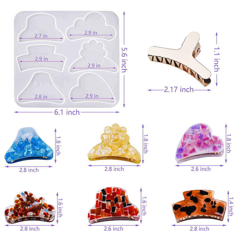 Haar Klauw Clips Siliconen Har - Hair Claw Clip Set recensie en prijs