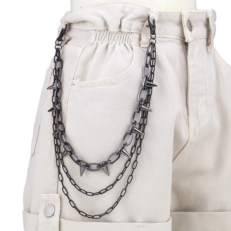 Hip Hop Punk Rock Metal Broek  - Wallet Chain Bag recensie en prijs