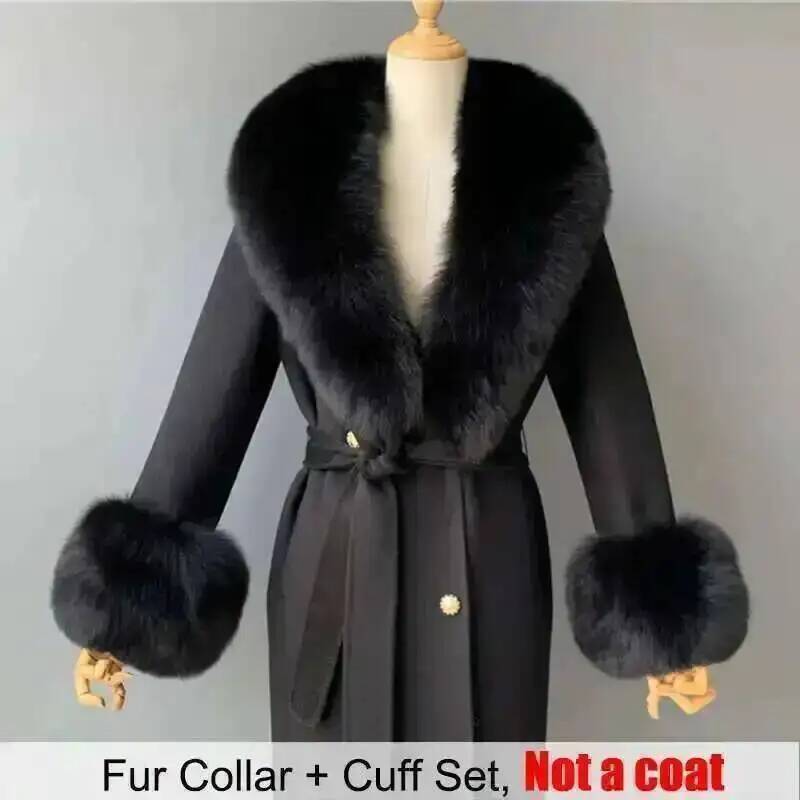 Echte Bontkraag En Manchetten  - Women'S Winter Accessories Set recensie en prijs