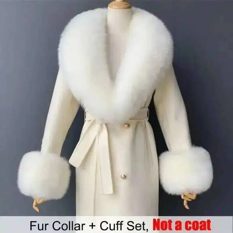 Echte Bontkraag En Manchetten  - Women'S Winter Accessories Set recensie en prijs