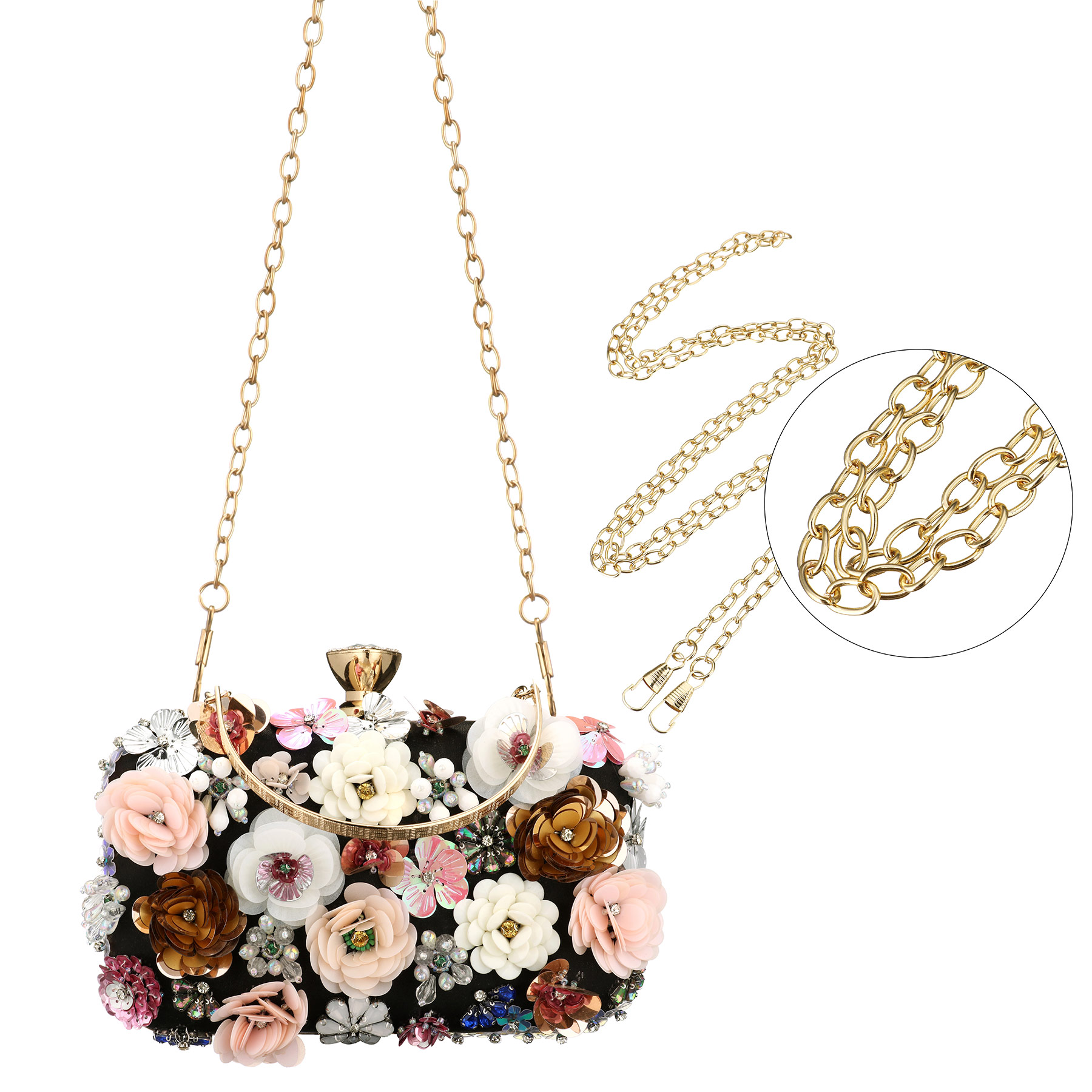 Mode Dames Avondtassen Bloem K - Wallet Chain Bag recensie en prijs