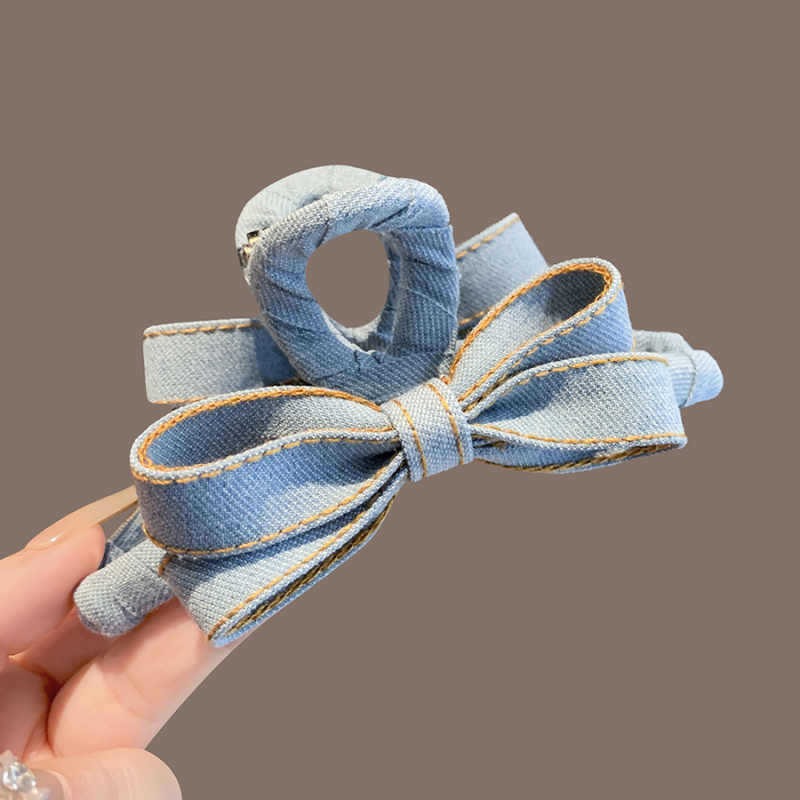 Herfst Winter Denim Bow Haarkl - Women'S Winter Accessories Set recensie en prijs
