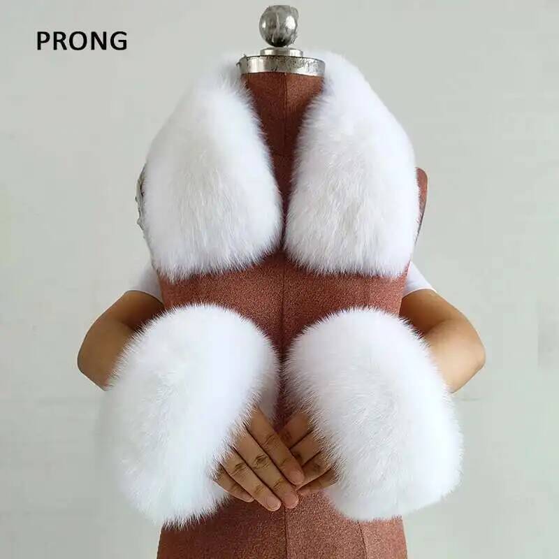 Winter Echte Bontkraag En Manc - Women'S Winter Accessories Set recensie en prijs